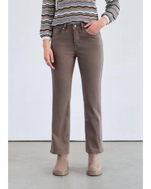 Fdj Olivia Ankle Bootcut Jean - Gray