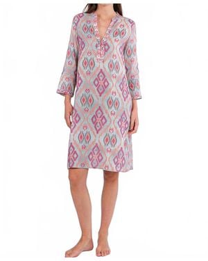 Nimo With Love Sapphire Short Kaftan Dress - Pink