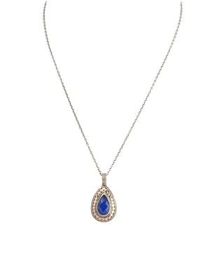 Anna Beck Gili With Lapis Necklace - Metallic