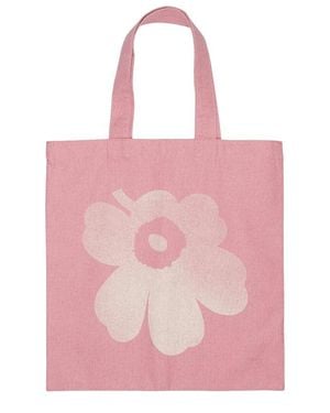 Marimekko Marimekko Vankka Unikko Placement Tote - Pink