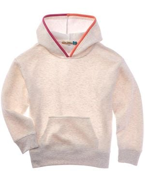 Vintage Havana Color Block Hoodie - Pink