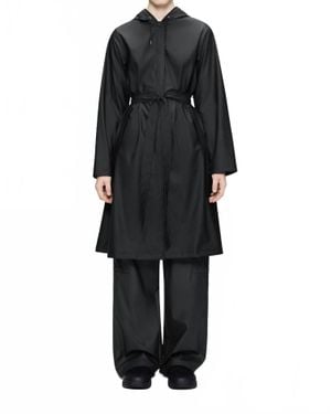 Rains A-Line Longer Jacket - Black