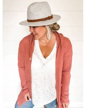 Blakely Avery Boyfriend Cardigan - White