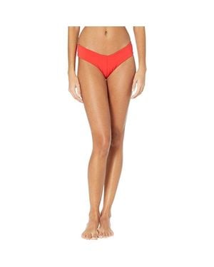 Robin Piccone Ava Bikini Bottom Stretch High Leg Beach Gbo1382 - Orange