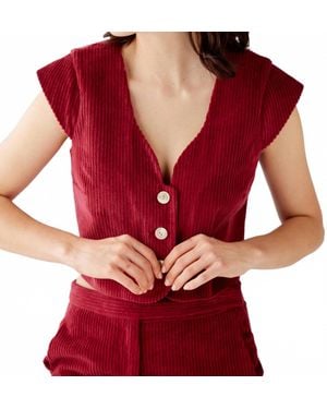 RoseVelvet Amare Top - Red