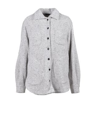 Kiton Wool And Cashmere Shirt - Gray