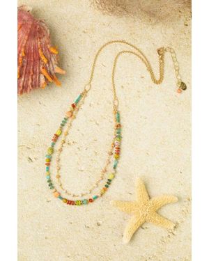 Anne Vaughan Mango Tango Multistrand Necklace - Natural