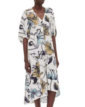 Stine Goya Three Quarter Midi Dress - Multicolor