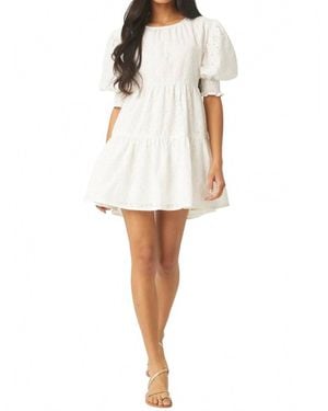 MISA Los Angles Fraser Mini Dress - White