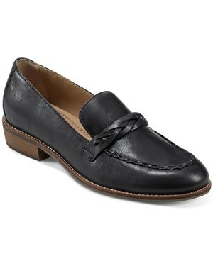 Earth Edie Braided Made Loafers - Black
