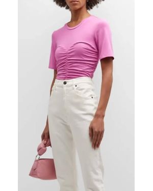 Jonathan Simkhai Tansy Jersey Top - Pink