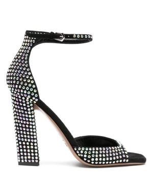 Paris Texas Holly Grace Iridescent Effect Sandals - Black