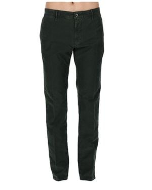 Incotex Slim-Fit Stretch Cotton Casual Pants - Black