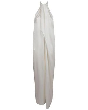 Stella McCartney Envers Satin Halterneck Jumpsuit - White
