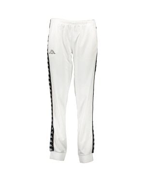 Kappa Polyester Track Pant - White