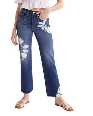 Edwin Kali Bleached Straight Ankle Jeans - Blue