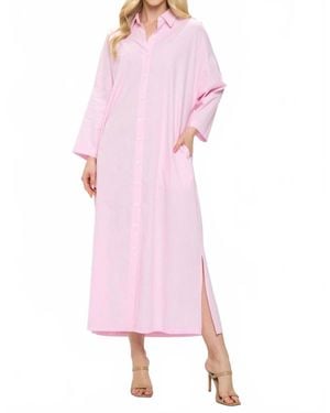 Adrienne Regan Stripe Dress - Pink