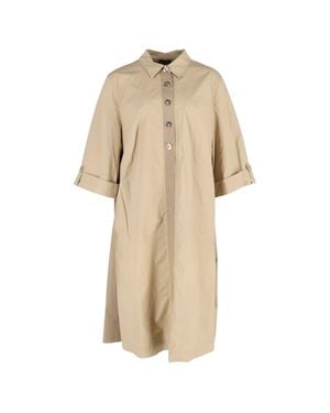 ESCADA Buttoned Midi Shirt Dress - Natural