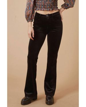 Traffic People Corduroy Kickbottom Trouser - Black