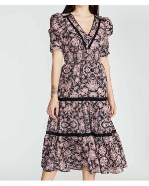 strapless open back dress Lace Dusty Pink Mini Dress