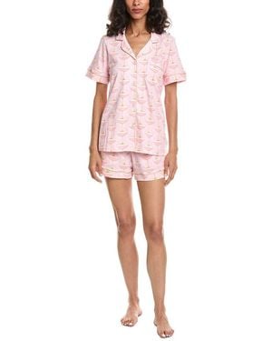 Bedhead 2Pc Pajama Short Set - Pink