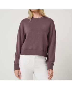 Travis Mathew Cloud Terry Crew Sweater - Purple