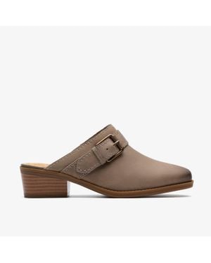 Clarks Danyelle Mist Light Taupe Leather - Brown