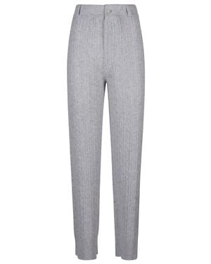 Guest In Residence Cable Pant Cashmere Sweatpants - Gray