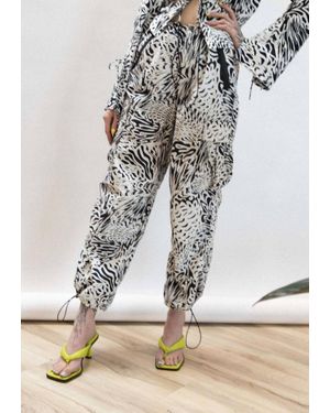 Oval Square Poison Pants - Gray