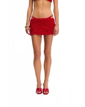 Selia Richwood Lia Mini Beach Skirt - Red