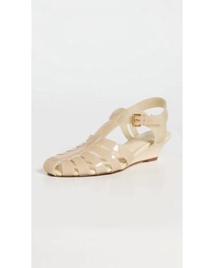 FARM Rio Fisherman Jelly Kitten Wedge - White