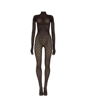 Wolford Mermaid Net Catsuit - Black