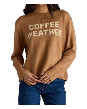 Panache Coffee Weather Sweater - Blue