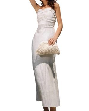 BTB Los Angeles Valia Shimmer Maxi Dress - Metallic
