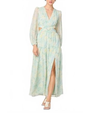Astr Klarissa Long Sleeve Dress - Green