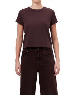 Agolde Adine Shrunken Tee - Purple