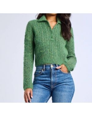 MILLE Ingrid Henley Sweater - Green