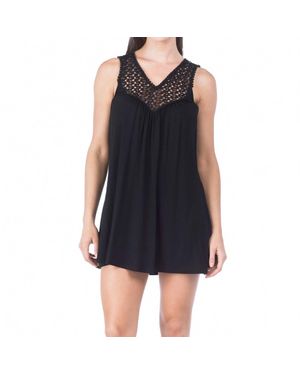 Kenneth Cole Casablanca Crochet Tank Dress - Black