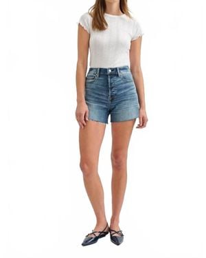 DAZE Bottom Line High Rise Short - Blue