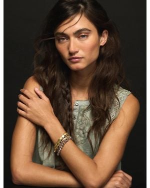 Lucky Brand Two Tone Bracelet Set - Black