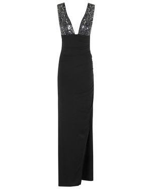 Amen Fluid Jersey Evening Dress - Black