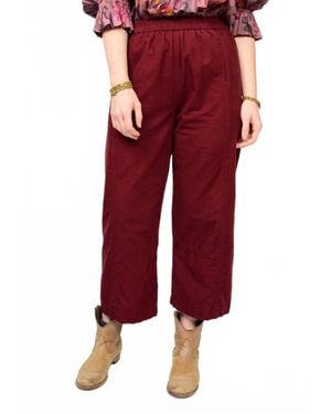 Ivy Jane Pull On Barrel Pants - Red