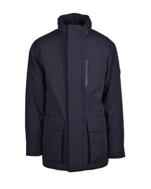 GANT Double Midlength Parka With Removable Inner Vest And Functional Pockets - Blue