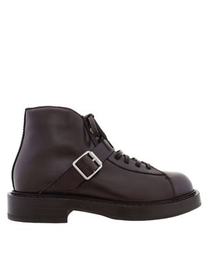 Ferragamo Ferragamo Gancini Ornament Ankle Boots in Black  display picture 2