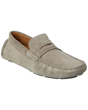 Allen Edmonds Lewis Suede Driver - White