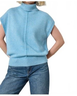 Lilla P Turtleneck Wedge Sweater - Blue