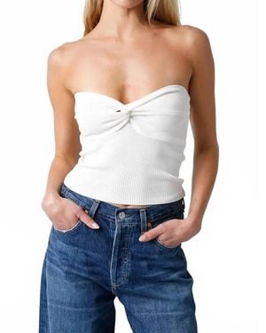 Olivaceous Twist Knot Tube Top - Blue