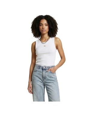 Calvin Klein Cotton Tank Tops - White