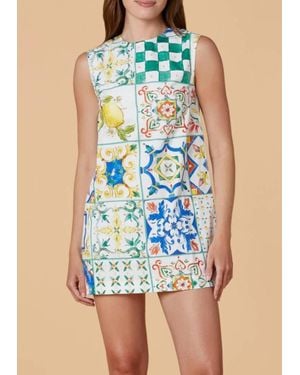 Olivia Dar Wynn Sleeveless Mini Dress - Blue