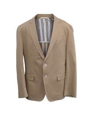 BOSS Hugo Single-Breasted Blazer - Brown